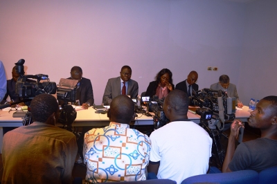 CONF&Eacute;RENCE DE PRESSE DES MEMBRES DU GOUVERNEMENT AVEC LA PRESSE NATIONALE ET INTERNATIONALE